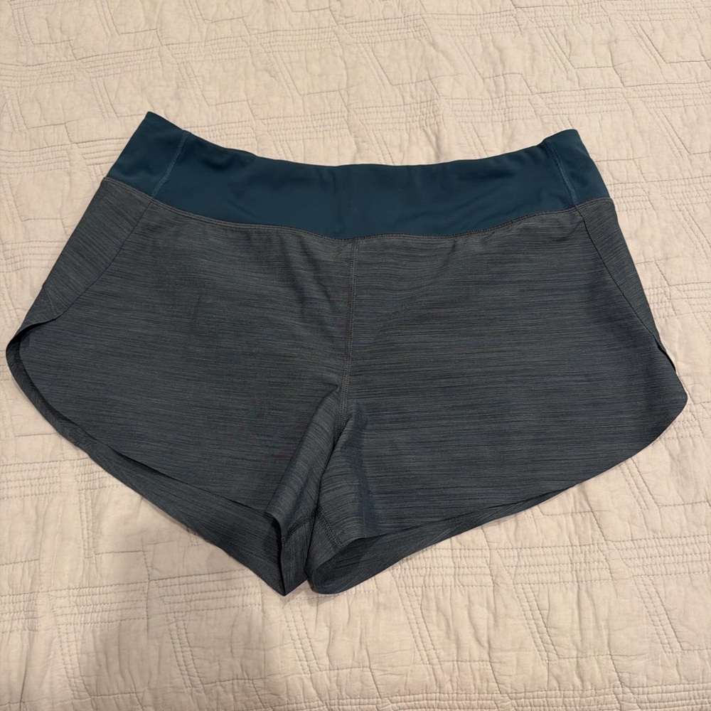 Athleta Women's Blue and Gray Athletic Shorts